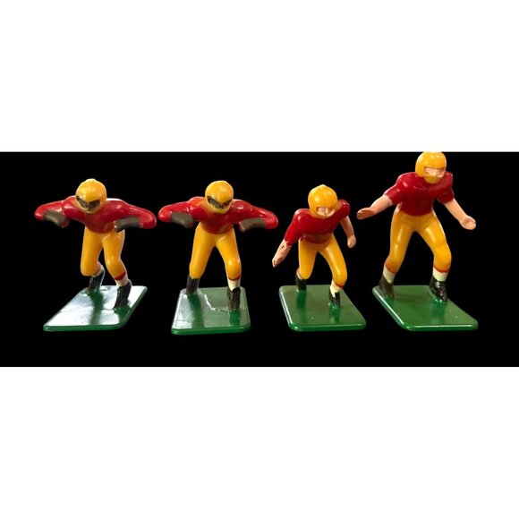 Vtg Wilton Cake Toppers '74 Football Player Figures 2 Goal Posts 1" Hong Kong - Picture 4 of 6